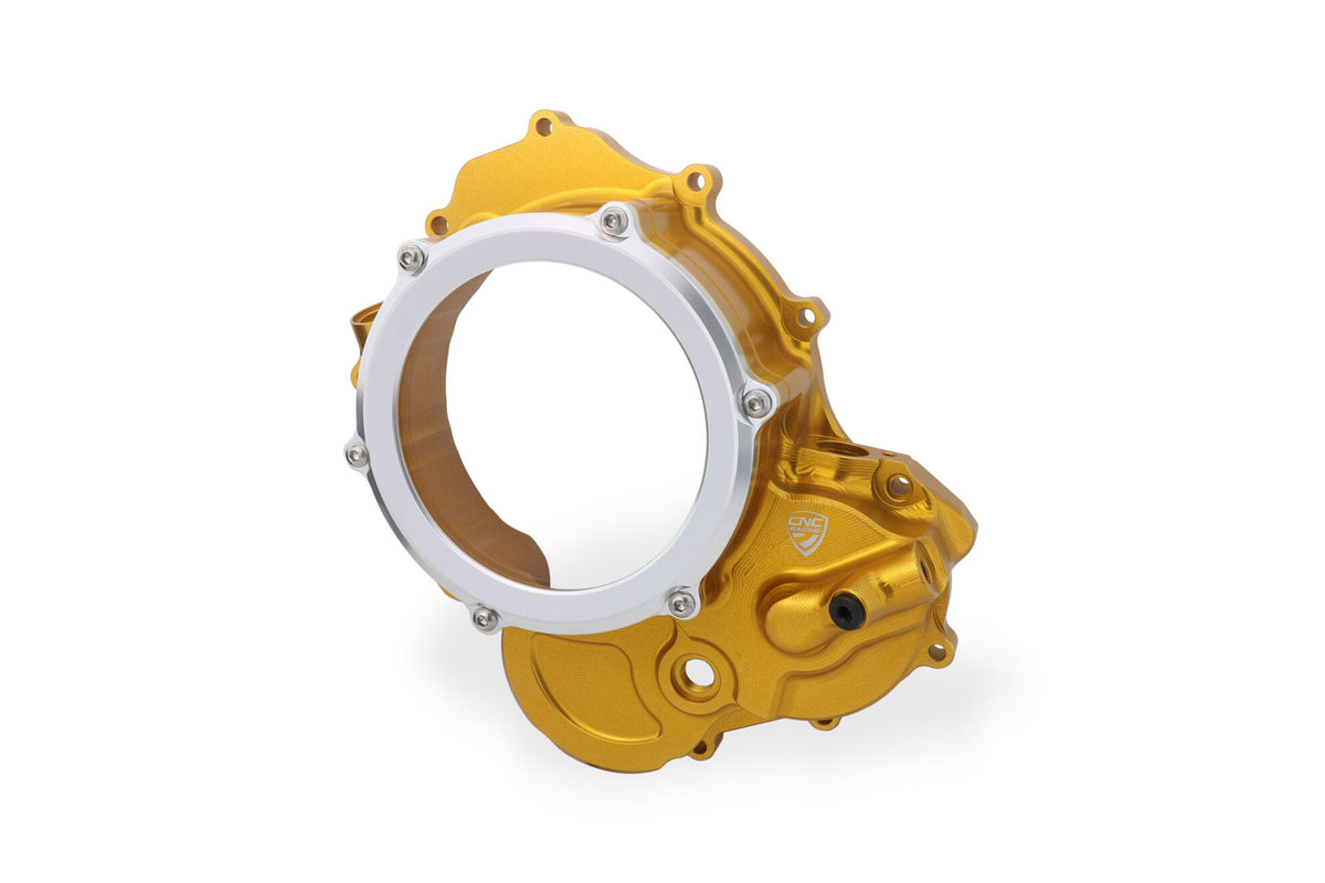 CNC Racing Clear cover oil bath clutch Ducati – Bicolor Edition