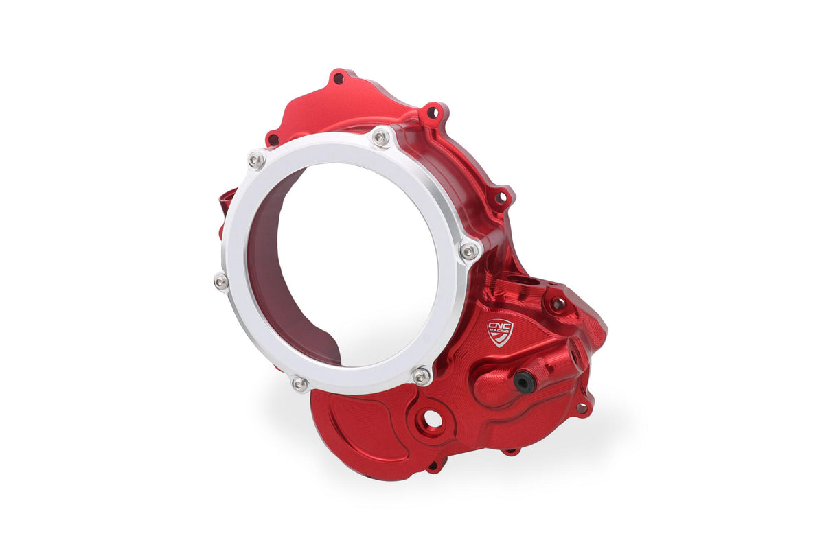 CNC Racing Clear cover oil bath clutch Ducati – Bicolor Edition