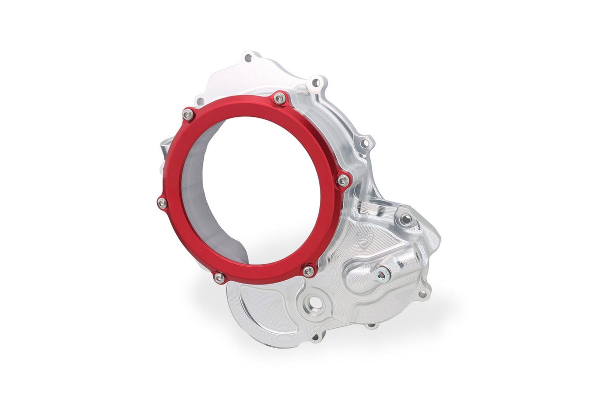 CNC Racing Clear cover oil bath clutch Ducati – Bicolor Edition