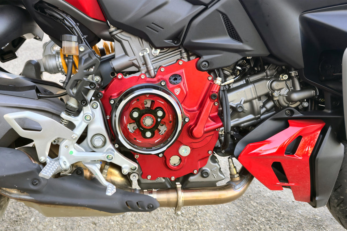 CNC Racing Clear Clutch Cover for Ducati Multistrada V2 – Panigale V2 – Streetfighter V2 MY2025 - CNC Racing image 2
