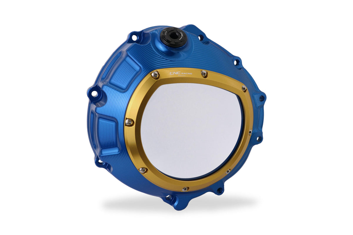 CNC Racing Clear clutch cover for BMW blu color