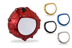 CNC Racing Clear clutch cover for BMW red color - CNC Racing