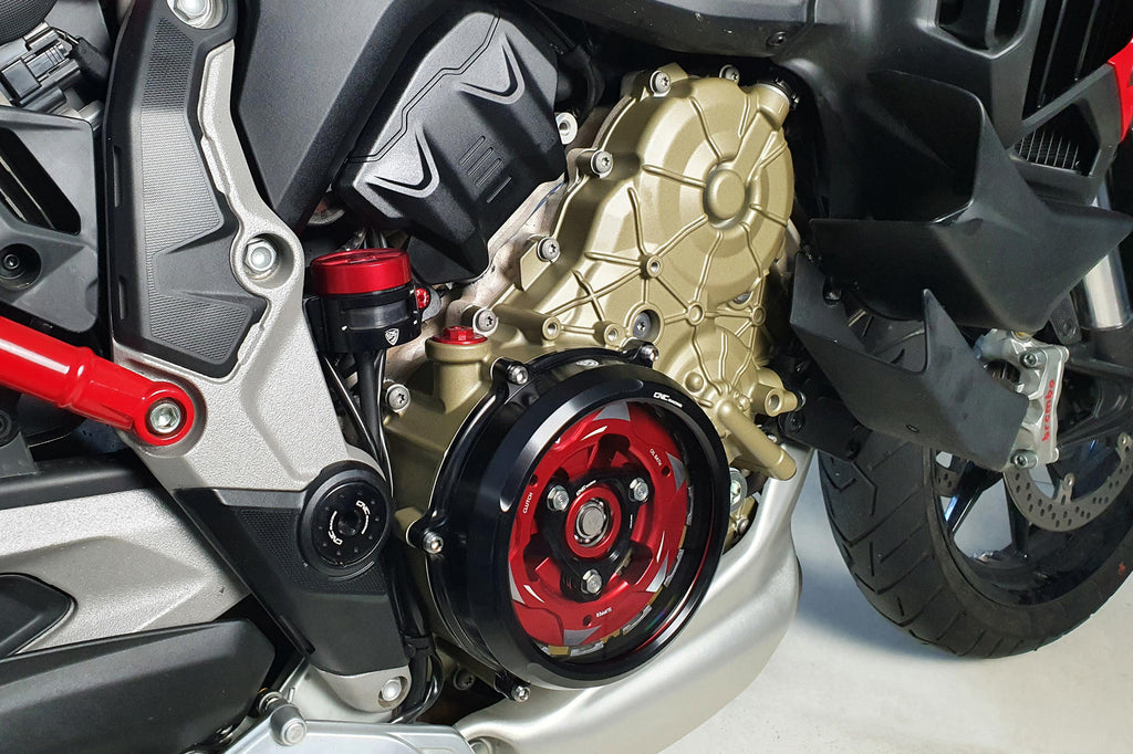 CNC Racing Clear oil bath clutch cover Ducati Multistrada V4 and Diavel V4 - CNC Racing image 2