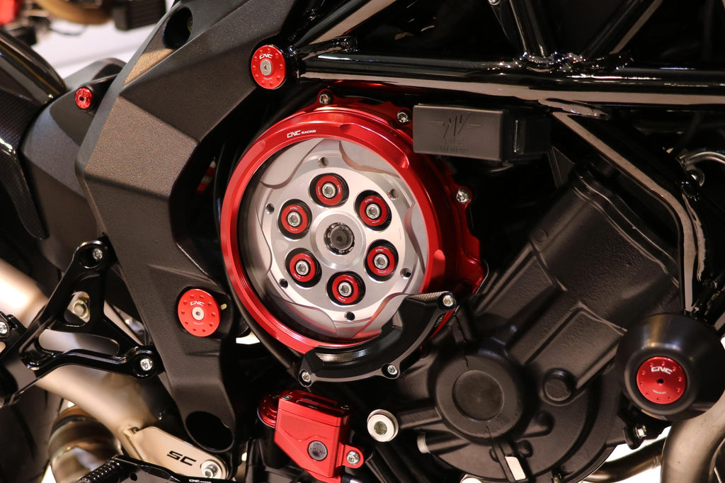 CNC Racing Clear Wet Clutch Cover for MV Agusta – Protector - CNC Racing image 4
