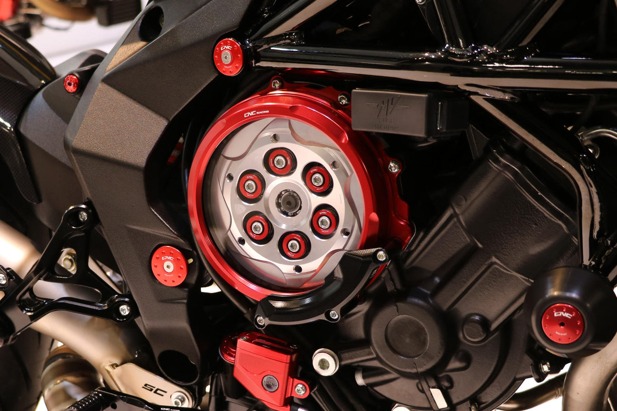 CNC Racing Clear Wet Clutch Cover for MV Agusta – Protector - CNC Racing image 4