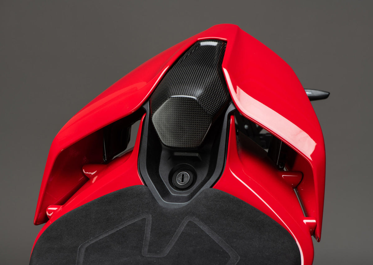 LighTech Carbon Passenger Seat Cover - Matt for Ducati Multiple Models