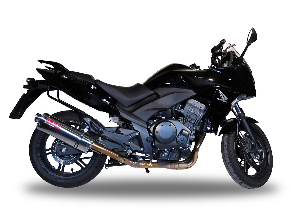 GPR exhaust Honda Cbf 1000 - ST  2010-2016, Trioval, Homologated legal slip-on exhaust including removable db killer and link pipe - GPR Exhausts