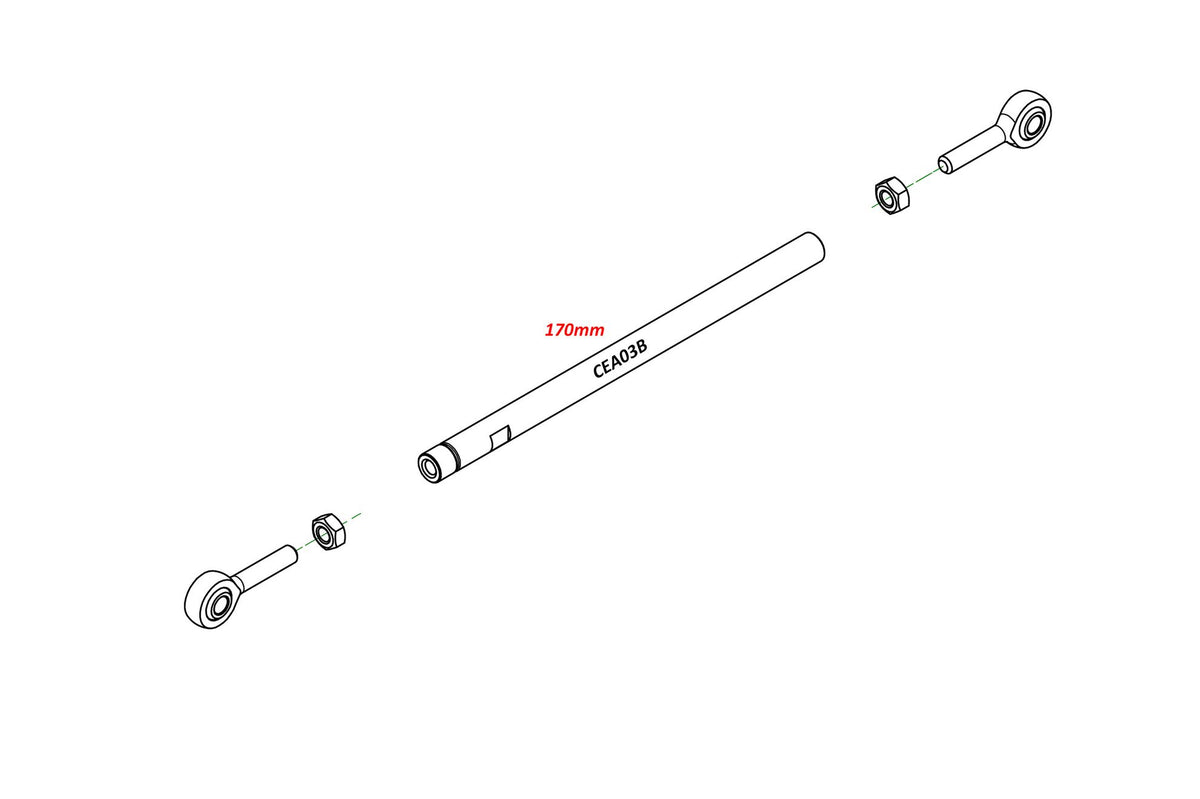 CNC Racing Rod Gear Shift Link 170mm - CNC Racing image 2