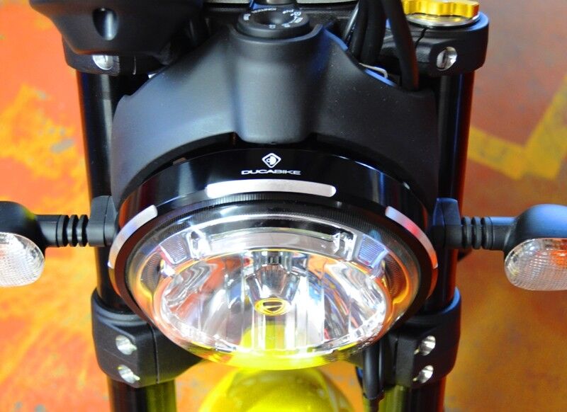 DBK Scrambler Billet Aluminium Headlight Trim