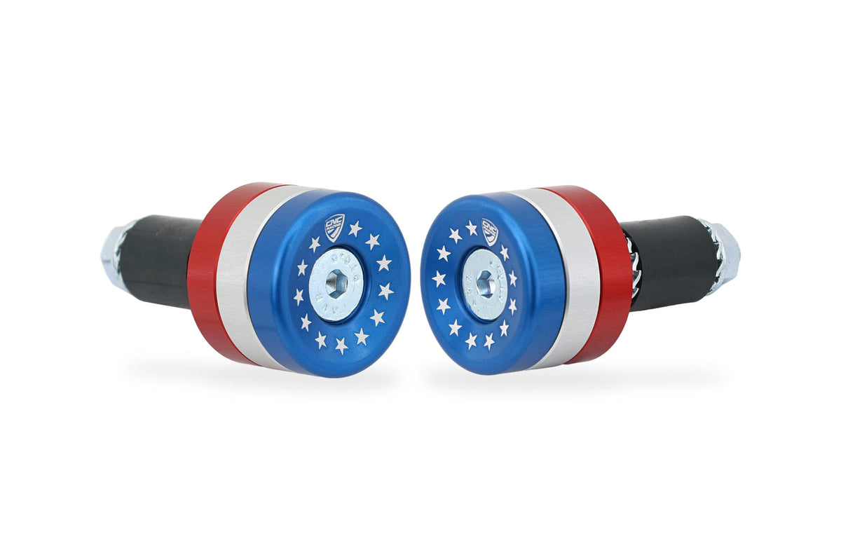 CNC Racing Handlebar Ends Stars and Stripes - CNC Racing