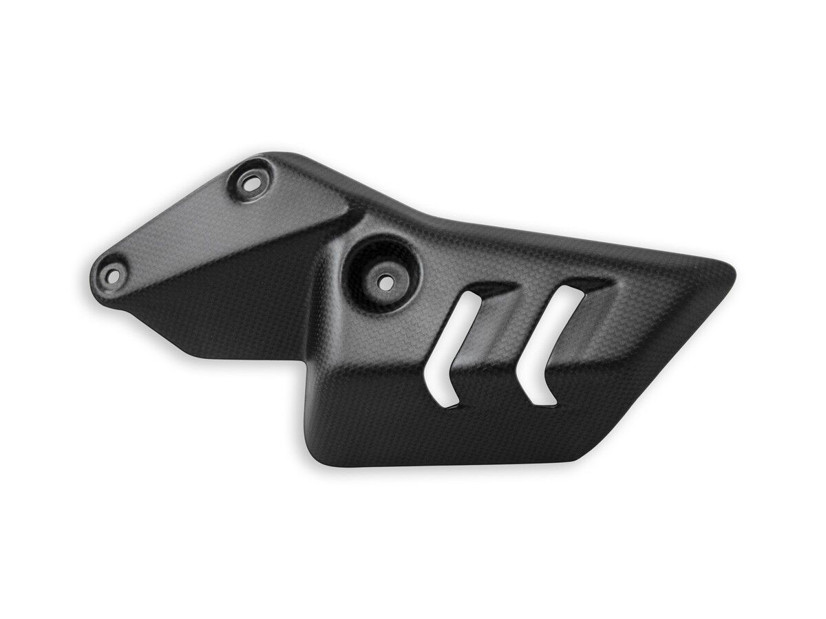DBK Diavel V4 Left Exhaust Heat Shield Matt Carbon