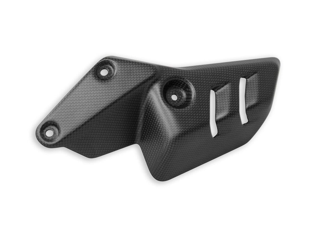 DBK Diavel V4 Left Exhaust Heat Shield Matt Carbon