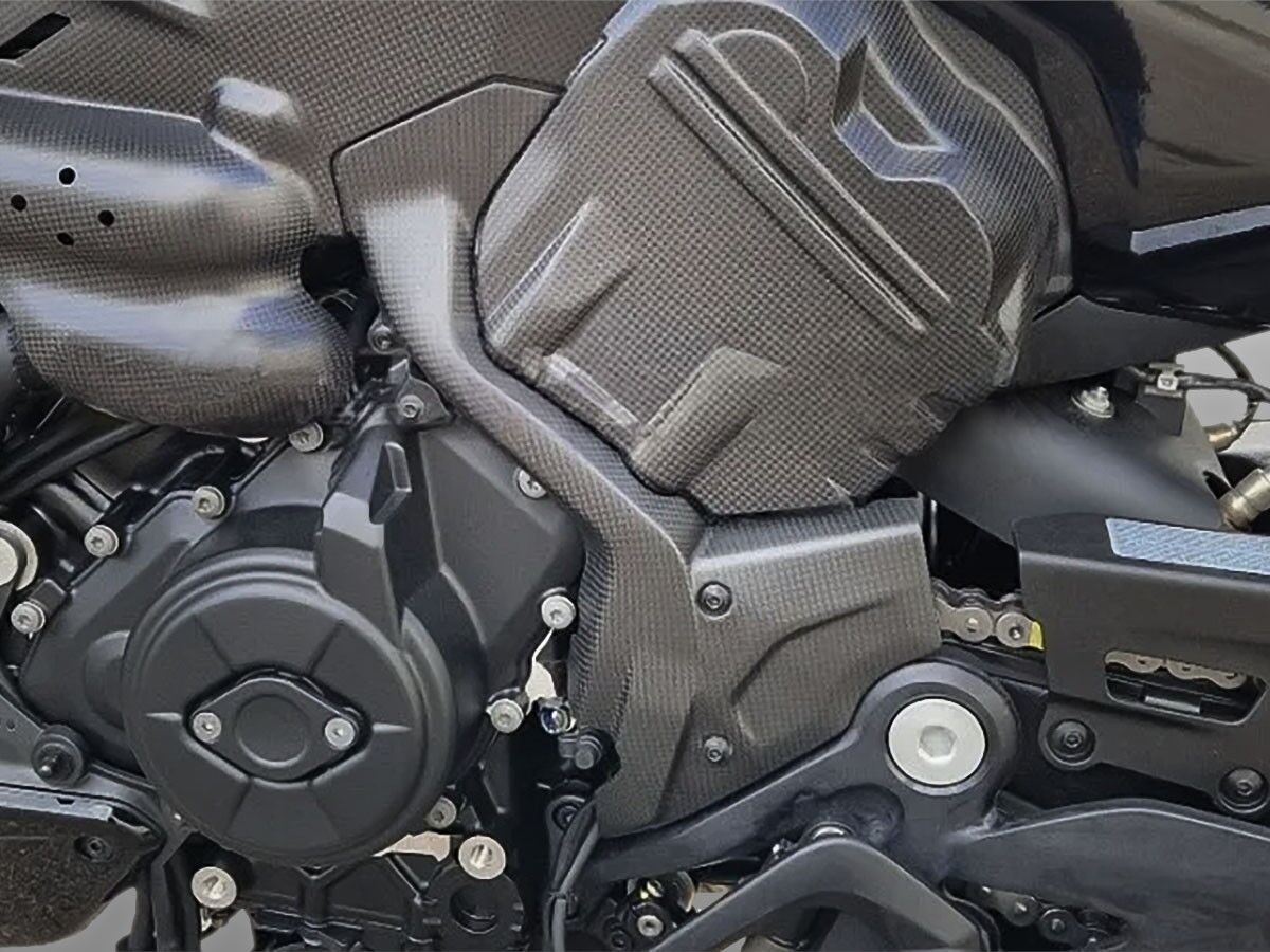 DBK Diavel V4 Matt Carbon Sprocket Cover