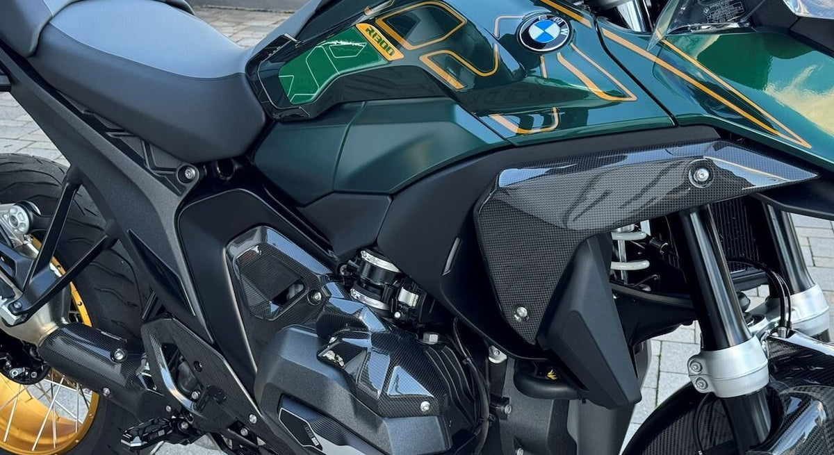 DBK BMW R1300GS Glossy Carbon Side Panels