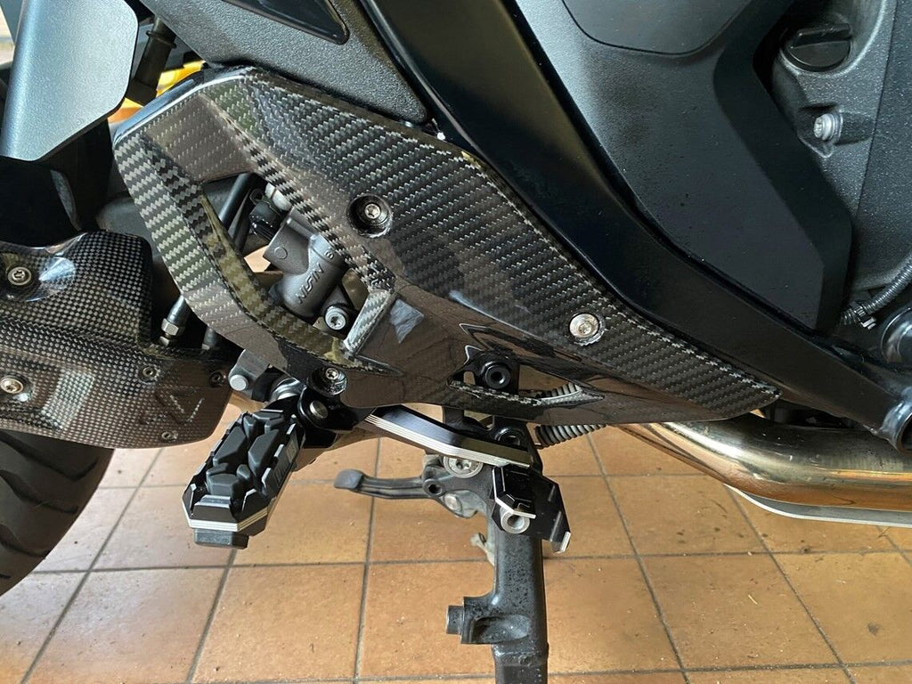DBK BMW R1300GS Glossy Carbon Heel Guards