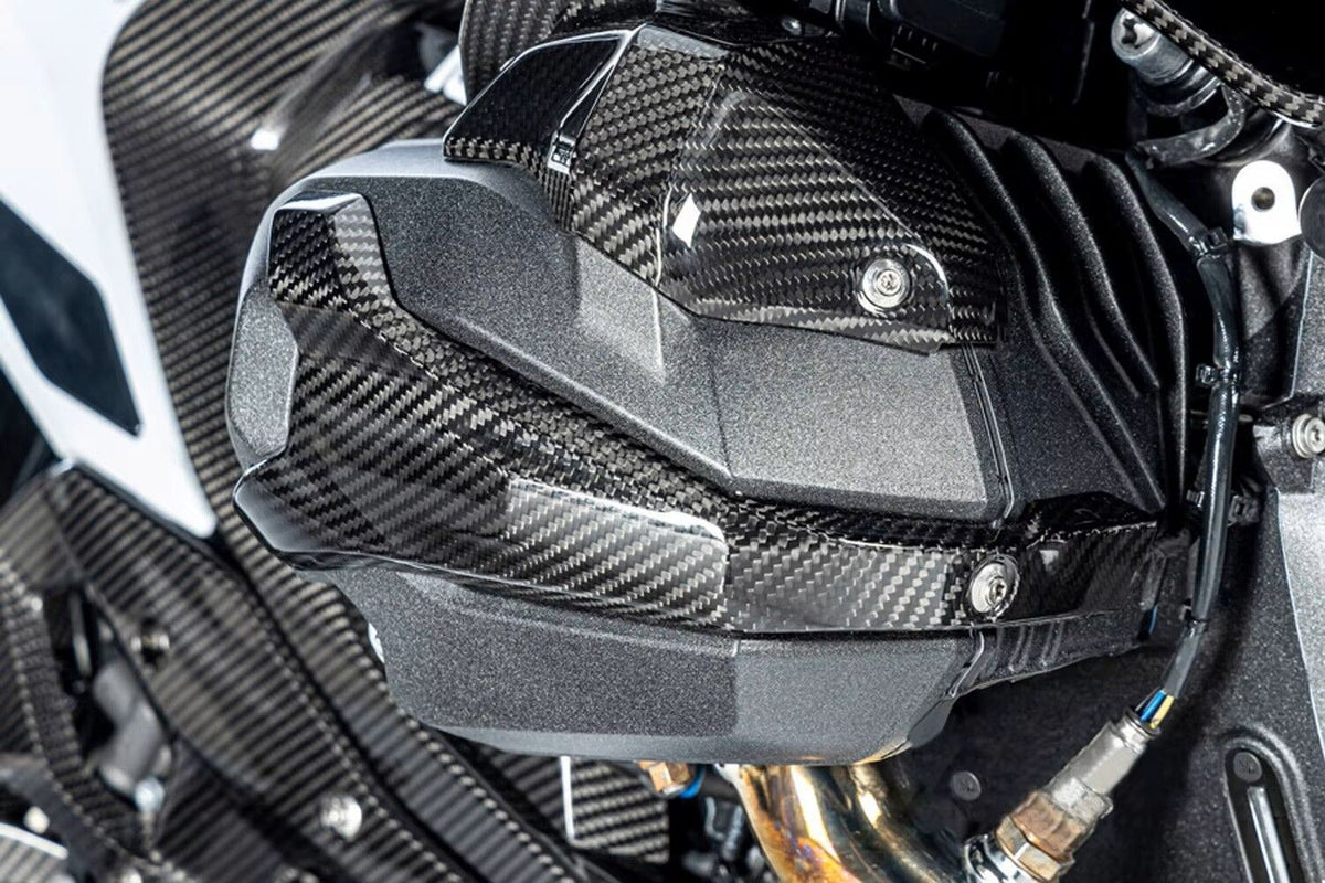 DBK BMW R1300GS Glossy Carbon Shift Cam Covers