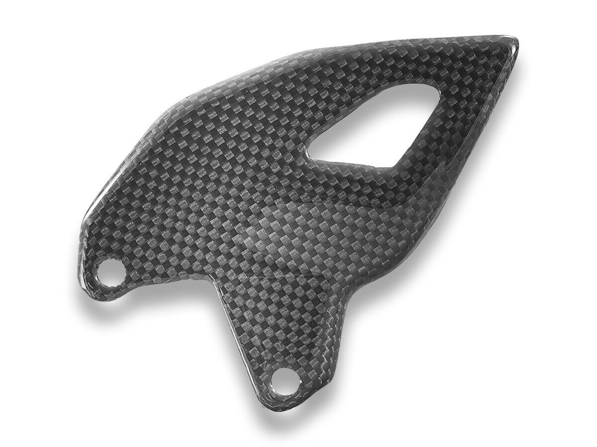 DBK Ducati Panigale V4 2025 Glossy Carbon Heel Guards Kit