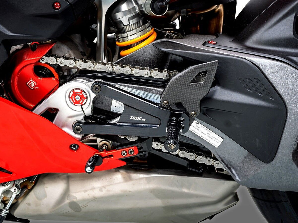 DBK Panigale V4 2025 Matt Carbon Heel Guards