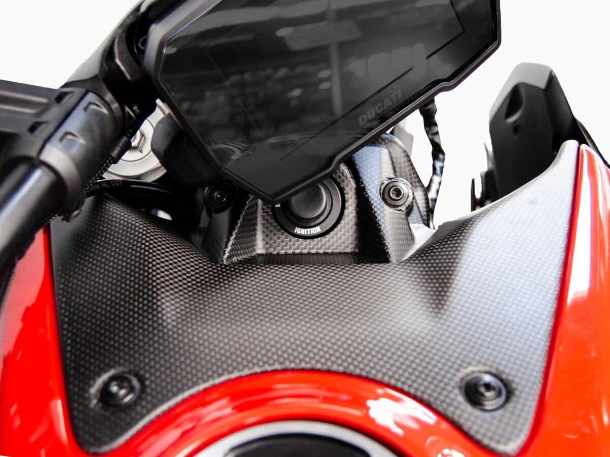 DBK Diavel V4 Matt Carbon Heel Guard