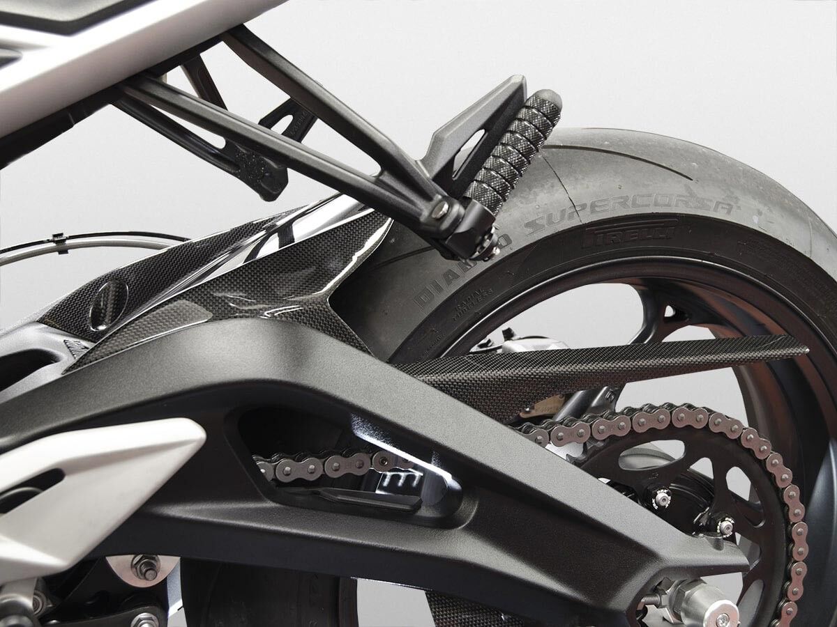 DBK Triumph Street Triple Glossy Carbon Rear Hugger