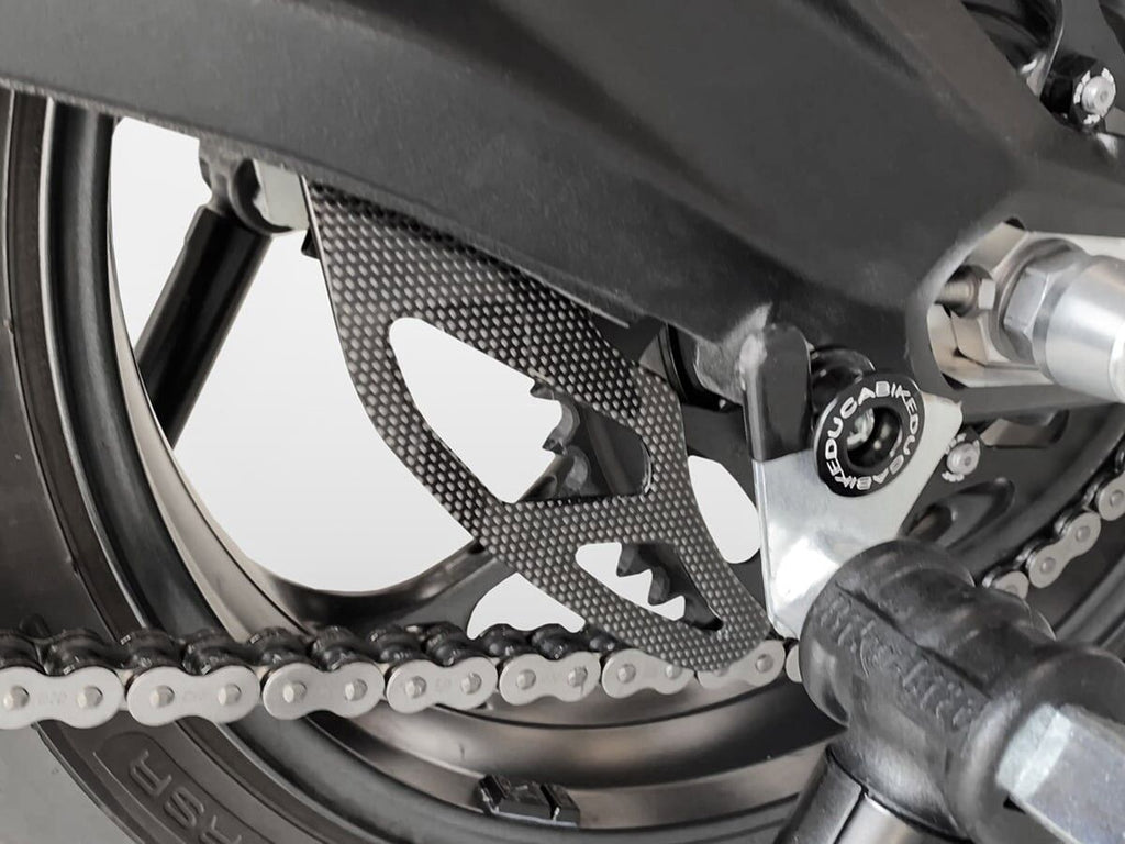 DBK Triumph Street Triple Glossy Carbon Chain Guard