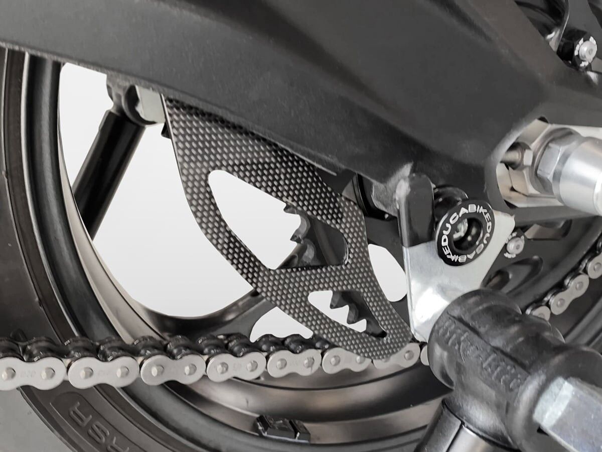 DBK Triumph Street Triple Glossy Carbon Chain Guard