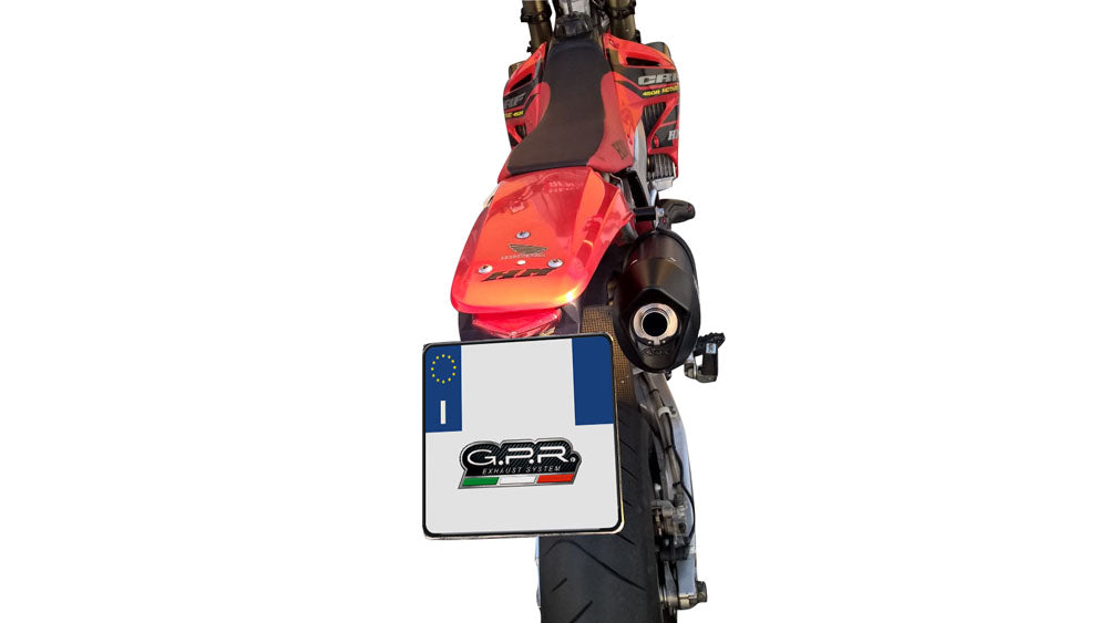 GPR exhaust Honda Crf 450 R-RX 2006-2008, Furore Nero, Homologated legal slip-on exhaust including removable db killer and link pipe - GPR Exhausts