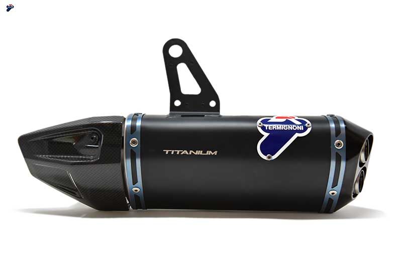DUCATI STREETFIGHTER V4 BLACK TITANIUM SILENCERS - TERMIGNONI