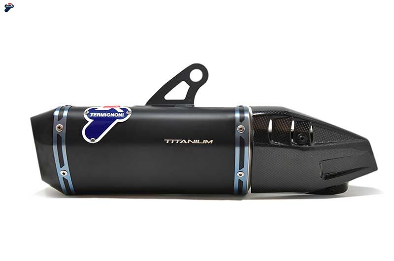 DUCATI STREETFIGHTER V4 BLACK TITANIUM SILENCERS - TERMIGNONI