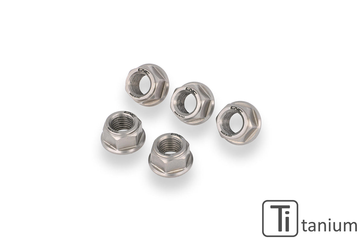 CNC Racing Nuts sets rear sprocket flange Ducati MV Agusta M10x1.25 Titanium - CNC Racing
