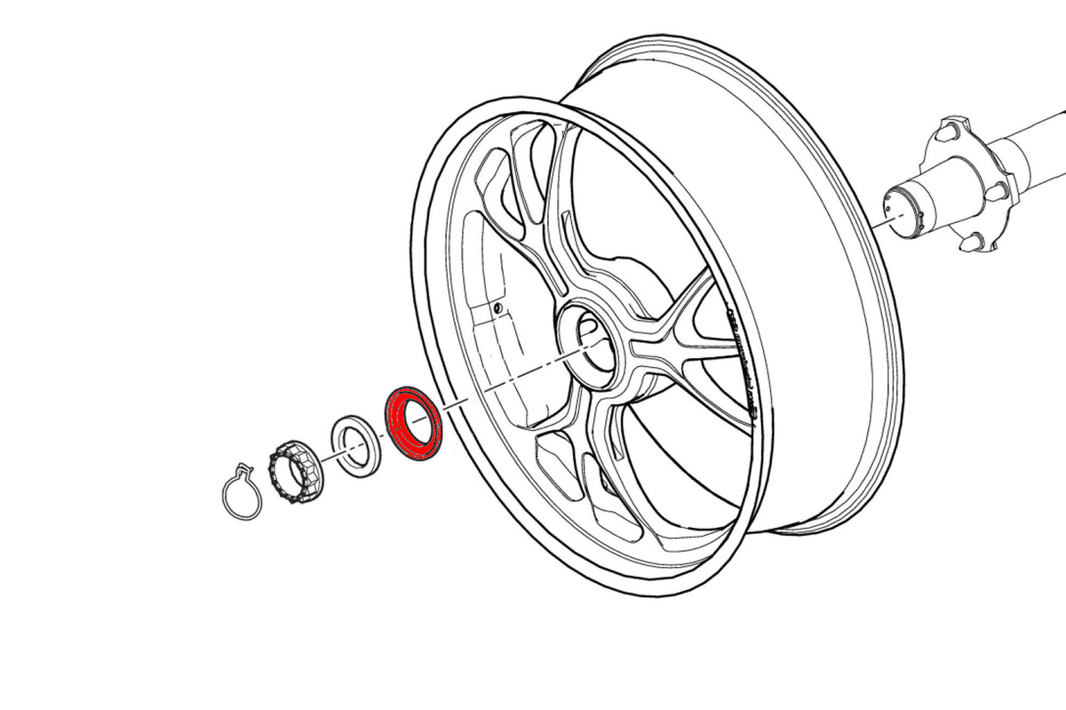 CNC Racing Conical Spacer Rear Wheel Nut for Ducati - CNC Racing image 5