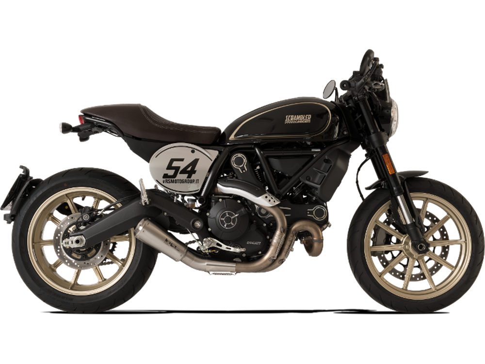 HP Corse GP-07 Satin Exhaust for Ducati Scrambler 800 2015-2020 - HP Corse