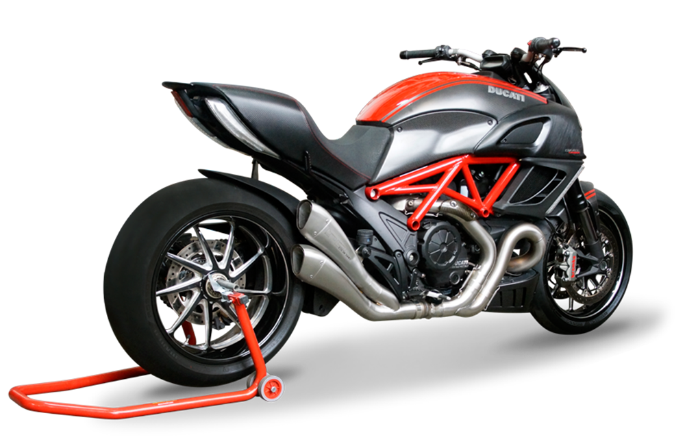 HP Corse Hydroform Satin Exhaust for Ducati Diavel 1200 2011-2016 - HP Corse