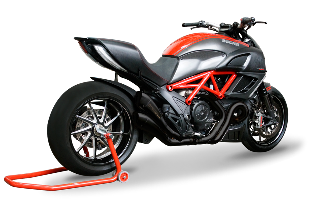 HP Corse Hydroform Black Exhaust for Ducati Diavel 1200 2011-2016 - HP Corse