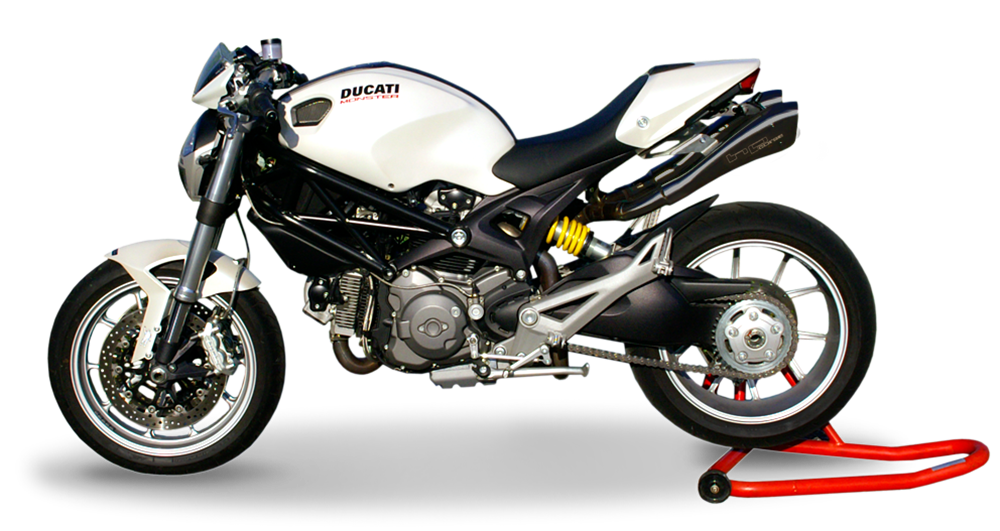 HP Corse Hydroform Black Exhaust for Ducati Monster 1100/769/696 - HP Corse