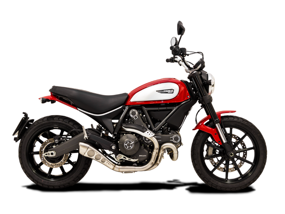 HP Corse Hydroform-CLASSIC Satin Exhaust for Ducati Scrambler 800 2015-2020 - HP Corse