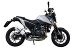 GPR exhaust Ktm Duke 690 2017-2020, Albus Evo4, Homologated legal slip-on exhaust including removable db killer and link pipe - GPR Exhausts