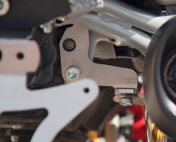 HP Corse Exhaust for Ducati Hypermotard 1100 Plate Holder 2007-2012 - HP Corse