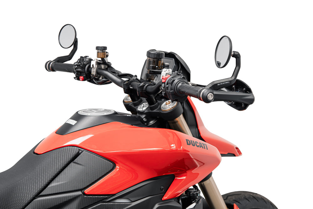 Ducati Hypermotard V2 (2026+) Handguard Bar End Mirrors (Retro)