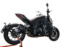 GPR exhaust Benelli 502 C 2021-2024, M3 Black Titanium, Homologated legal slip-on exhaust including removable db killer and link pipe - GPR Exhausts