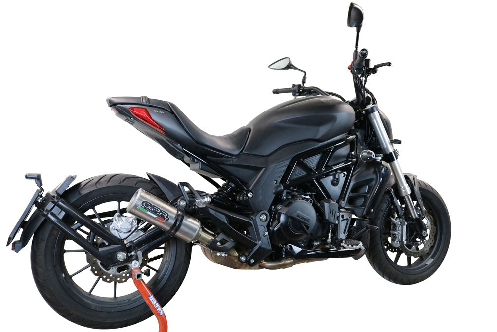 GPR exhaust Benelli 502 C 2021-2024, M3 Inox , Homologated legal slip-on exhaust including removable db killer and link pipe - GPR Exhausts