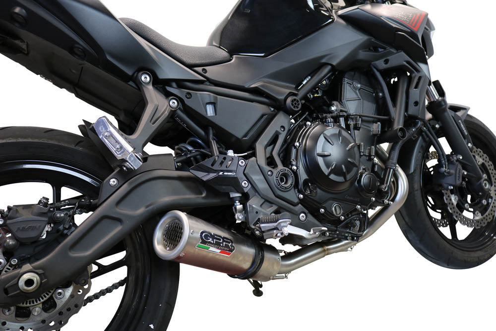 GPR exhaust Kawasaki Ninja 650 2021-2022, M3 Inox , full system exhaust legal for UK and non-EU countries including removable db killer - GPR Exhausts