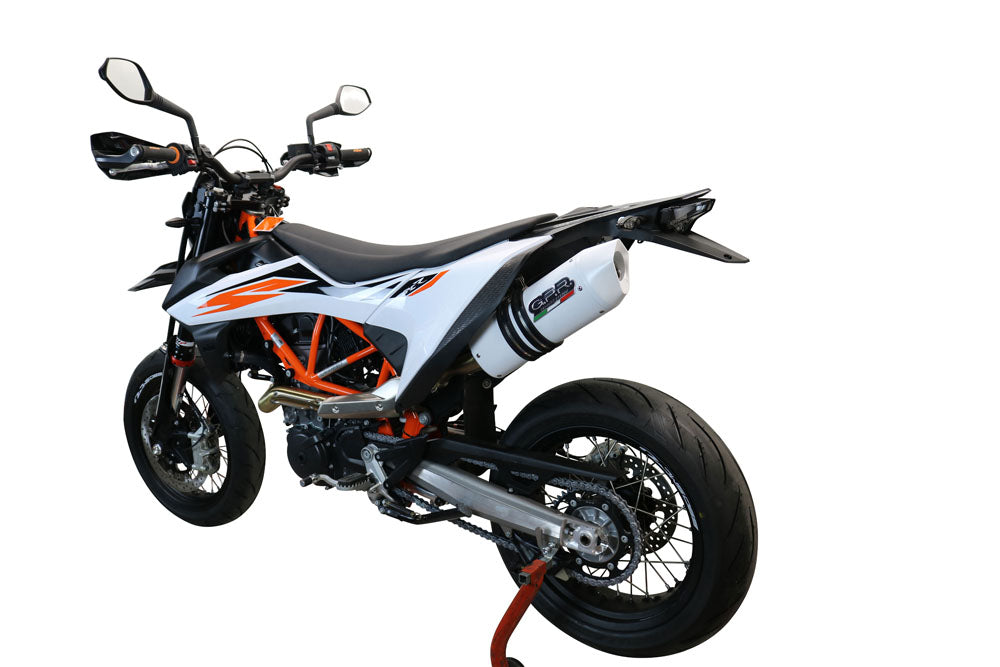 GPR exhaust Ktm Smc 690 R  2019-2020, Albus Evo4, Slip-on exhaust legal for UK and non-EU markets including link pipe and removable db killer - GPR Exhausts