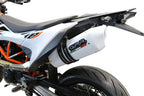 GPR exhaust Ktm Smc 690 R  2019-2020, Albus Evo4, Slip-on exhaust legal for UK and non-EU markets including link pipe and removable db killer - GPR Exhausts