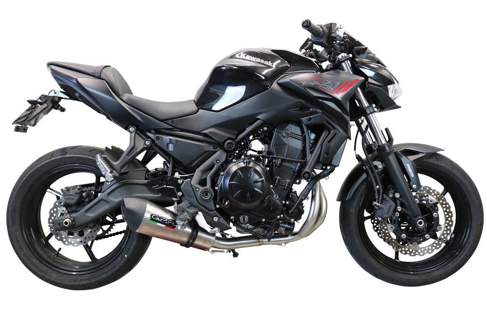 GPR exhaust Kawasaki Z 650 2017-2020, New Grand Prix Evo Titanium, full system exhaust legal for UK and non-EU countries including removable db killer - GPR Exhausts