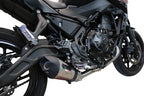 GPR exhaust Yamaha Mt-07  2017-2020, New Grand Prix Evo Titanium, full system exhaust legal for UK and non-EU countries including removable db killer - GPR Exhausts