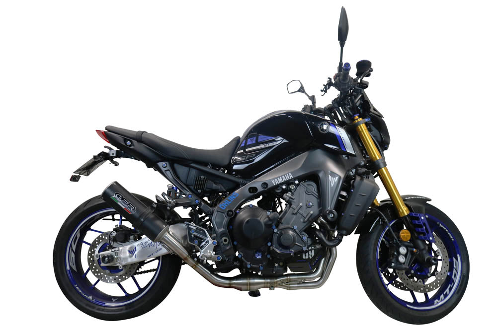 GPR exhaust Yamaha Mt-09 2021-2024, M3 Black Titanium, full system exhaust legal for UK and non-EU countries including removable db killer - GPR Exhausts