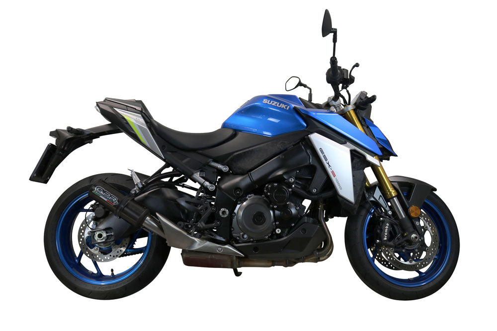 GPR exhaust Suzuki Gsx-S 1000 GT 2017-2020, M3 Black Titanium, Homologated legal slip-on exhaust including removable db killer and link pipe - GPR Exhausts