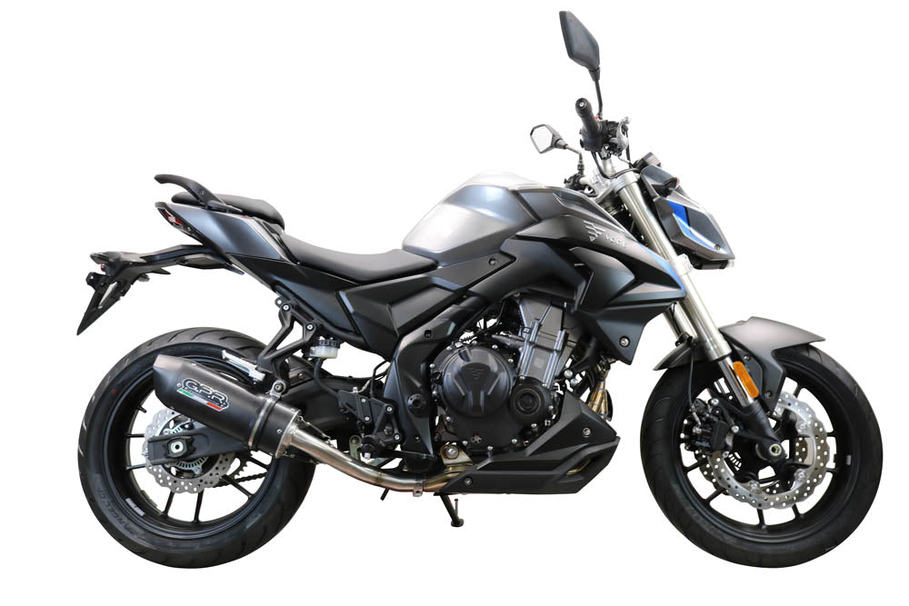 GPR exhaust Voge 500DS 2021-2024, Furore Nero, Racing slip-on exhaust including link pipe - GPR Exhausts
