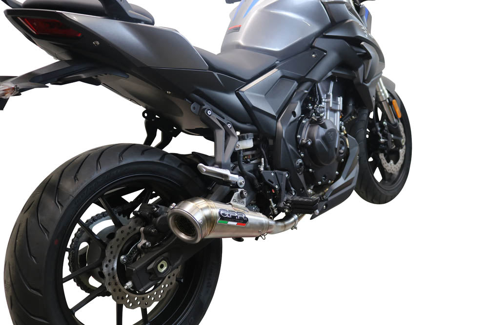 GPR exhaust Voge 500DS 2021-2024, Powercone Evo, Homologated legal slip-on exhaust including removable db killer and link pipe - GPR Exhausts